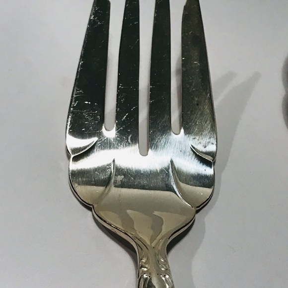 Vintage International Silverplate Casserole Spoon and Fork Set of 2 Serving Set - Picture 5 of 12